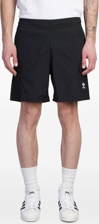adidas logo-embroidered track shorts - men - Recycled Polyamide - S - Black