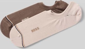 HUGO BOSS Low Cut F&uuml;sslinge aus Baumwoll-Mix im 2er-Pack in Offwhite, Gr&ouml;&szlig;e 39-42