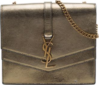 Saint Laurent Pre-owned Saint Laurent Medium Metallic Leather Monogram Sulpice Crossbody Ladies 6BHEHBE2ZHW7PEUK