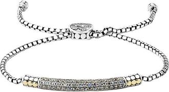 Samuel B. 18K & Silver 1.41 Ct. Tw. Moonstone Bracelet