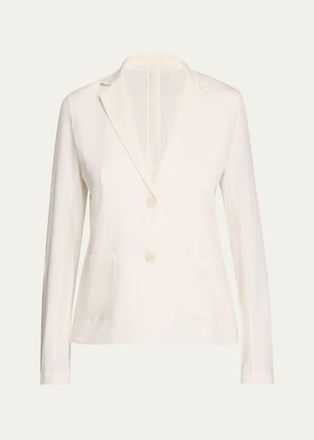 Majestic Filatures Soft Touch Two Button Blazer in Cream at Nordstrom, Size 4
