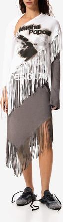 Desigual x Masha Popova Long Sleeve Asymmetric Dress in Black at Nordstrom, Size X-Large
