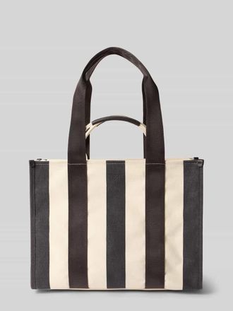 HUGO BOSS Shopper mit Streifenmuster Modell SANDY TOTE ST in Offwhite, Gr&ouml;&szlig;e 1
