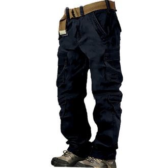 Generic Todays Offers Special Deals Cocila Mens Cargo Pants Cargo Trousers Hiking Pants 8 Pocket Plain Comfort Breathable Outdoor Daily Going Out Cotton Fashi