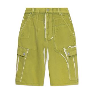 Marni Casual Shorts, male, Green, Size: W33 Cargo Shorts