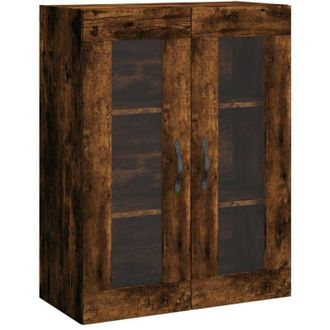 vidaXL Mobile a Parete Rovere Fumo 69,5x34x90 cm in Legno Multistrato - Vidaxl