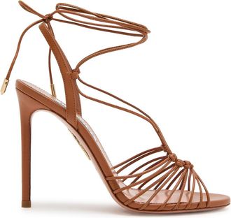 Aquazzura Aquazzura Ritmo 105 Leather Sandals - Brown - 38 (IT38 / UK5)