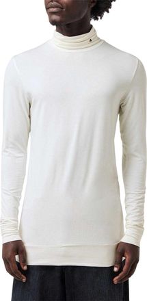 AMBUSH Heren-T-shirt met lange mouwen en schildpadhals (Wit)