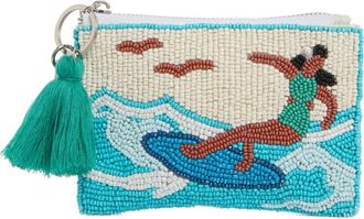 Collection XIIX Beaded Surfer Coin Purse in Beige Multi at Nordstrom Rack