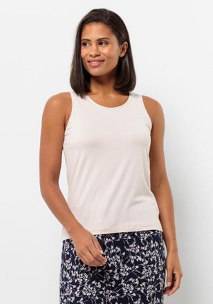 Jack Wolfskin Tanktop JACK WOLFSKIN TRAVEL TOP W, Damen, Gr. S (36), grau (sea, shell), OBERSTOFF: 95% POLYESTER, 5% ELASTHAN, Tops Tanktop