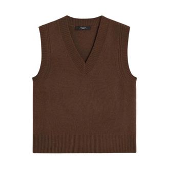 Max Mara Dames, Truien, Bruin, Maat: L Kasjmier