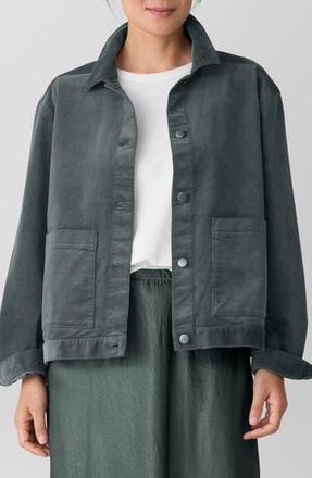 Eileen Fisher Corduroy Jacket in Everglade at Nordstrom Rack, Size X-Large