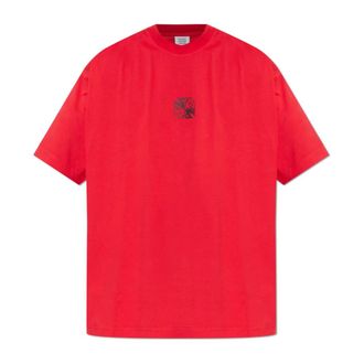 VETEMENTS T-Shirts, male, Red, Size: XS T-shirt with print