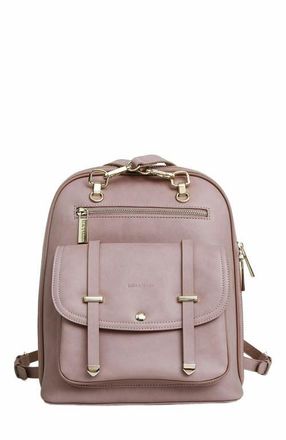 Belle & Bloom 5th Ave Leather Backpack in Dusty Pink at Nordstrom