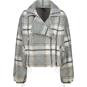 Monari Giacca a Quadri - - Jackets - Donna - Grigio - S