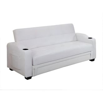 Vente-Unique Vente-unique - Divano letto clic clac in similpelle Bianco - mirella