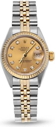 Rolex Pre-owned Rolex Datejust Automatic Chronometer Diamond Champagne Dial Ladies Watch 79173 CDJ