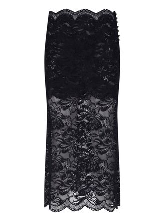 Paco Rabanne Gonna Midi In Pizzo