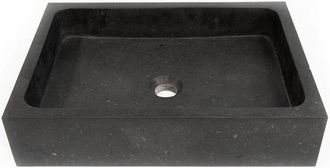 Saniclass Waskom 50x36x11cm - natuursteen donker