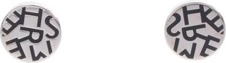 Herm&egrave;s Orecchini con logo in acciaio inossidabile 2000-2025 - Argento