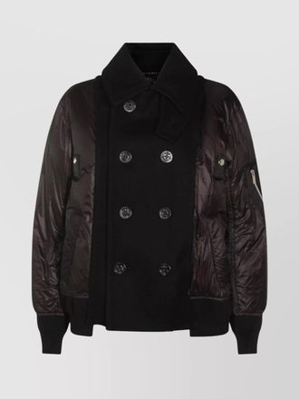 sacai down quilted bomber jacket