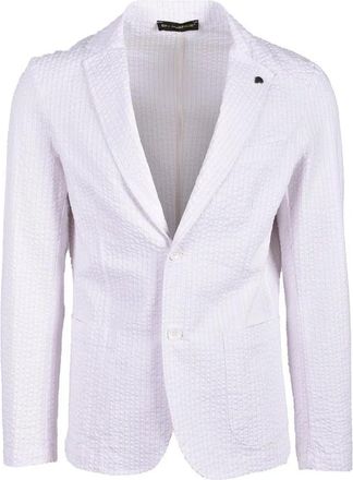En Avance Multicolor Two-Tone Stretch Cotton Jacket