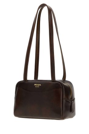 Prada Womens Pelle Caffe Borse A Mano Caffe Bag