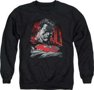 Gildan Superman Man Of Steel Adult Crewneck Sweatshirt