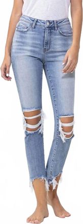 Flying Monkey Womens Miracle Lovervet Kick Flare Jean In Light Wash