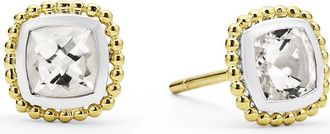 Lagos Rittenhouse White Topaz Stud Earrings in Gold at Nordstrom