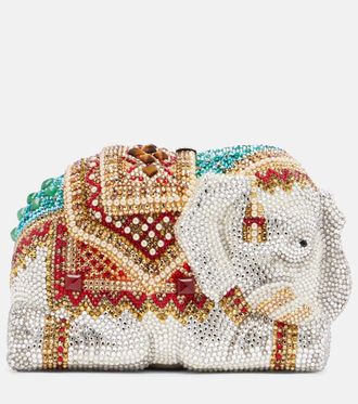 Judith Leiber Elephant Small embellished clutch