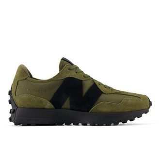 New Balance Unisex 327 en Marr&oacute;n/Negro, Gamuza/Malla, Talla 37.5