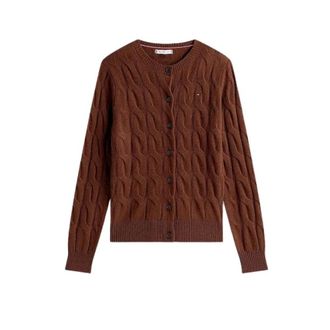 Tommy Hilfiger Donna, Maglie, Marrone, S, new