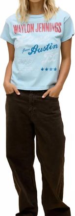 Daydreamer Waylon Jennings Live From Austin Reverse Tee In Blue