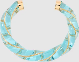 Aur&eacute;lie Bidermann Jonc Diana Transparent Bleu Ciel