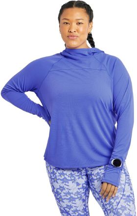 Oiselle Womens Flyout Chill Hoodie Blue XXS