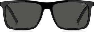 HUGO BOSS Zonnebrillen - Heren - Zonnebrillen - Zwart - 56 MM - Accessoires
