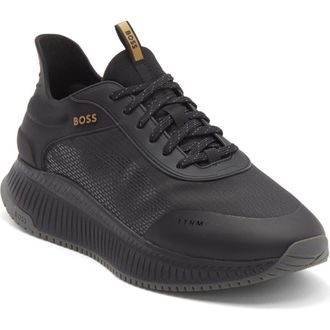 BOSS TTNM EVO Running Shoe in Black at Nordstrom Rack, Size 12Us / 11Uk