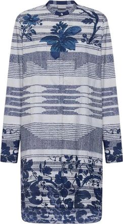 Pierre-Louis Mascia Diomede Tunic - Dames - Korte kleedjes - Blauw - M - Katoen - Kleedjes