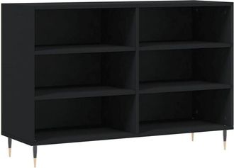 vidaXL Credenza Nera 103,5x35x70 cm in Legno Multistrato - Vidaxl