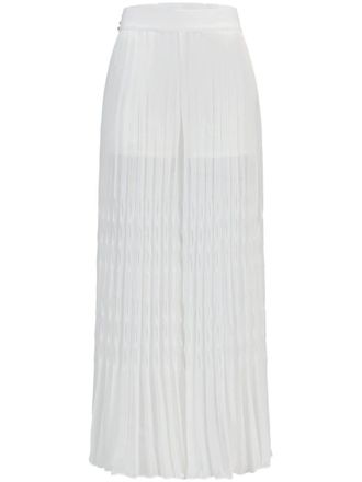 Shanghai Tang Pliss&eacute; maxi-rok - Wit