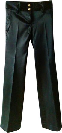 Dolce & Gabbana Satin Stretch Wide Leg Trousers Size S