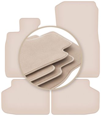 OEM Alfombrillas Beige Premium Para Bmw 7 F01 Xdrive 2008-2015