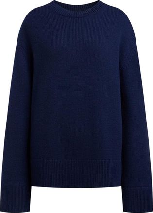 12 Storeez Maglione girocollo in lana merino - Blu