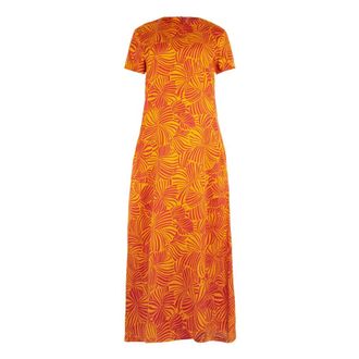 Gallo Gallo, Kleedjes, Dames, Veelkleurig, L, Lange Viscose Jurk