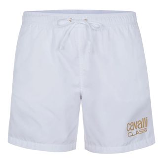 Cavalli Comfortabele en stijlvolle zwembroek - Heren - Badkleding - Wit - Maat: S