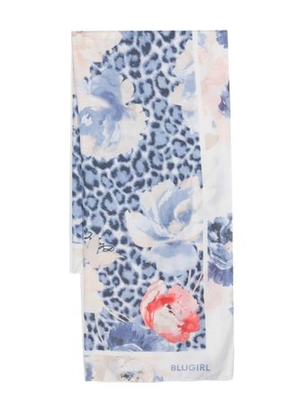 Blugirl Sciarpa con stampa - Bianco