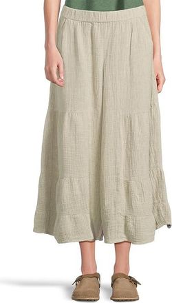 Toad&Co Tate Double Weave Palazzo Pants Womens Skirt Salt : SM (US 4-6), Cotton/Hemp