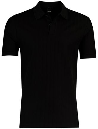 HUGO BOSS poloshirt korte mouw Boss Black zwart normale fit