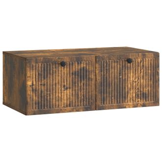 vidaXL Mueble Para Tv De Pared Roble Ahumado 78,5 X 41 X 30 Cm Vidaxl